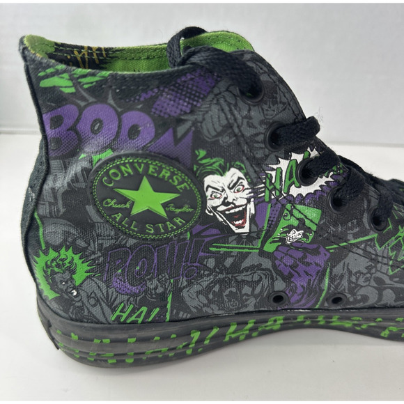 Converse All Star DC Batman THE JOKER Chuck Taylor Shoes Unisex Men's 8 Wo's 10 - Picture 4 of 16
